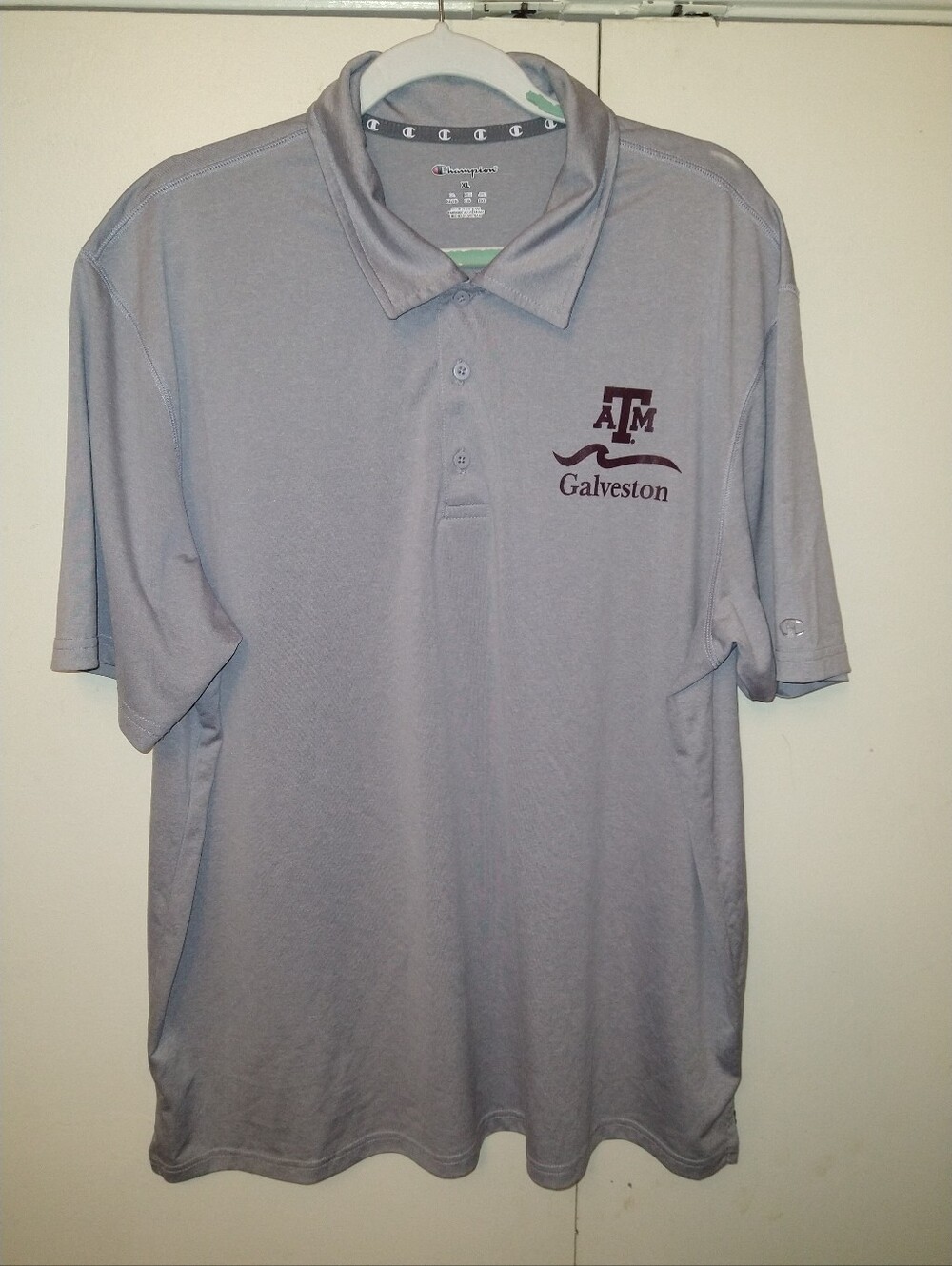 Champion Texas A&M Galveston Short Sleeve Polo Shirt Men's sz XL. - Picture 1 of 6